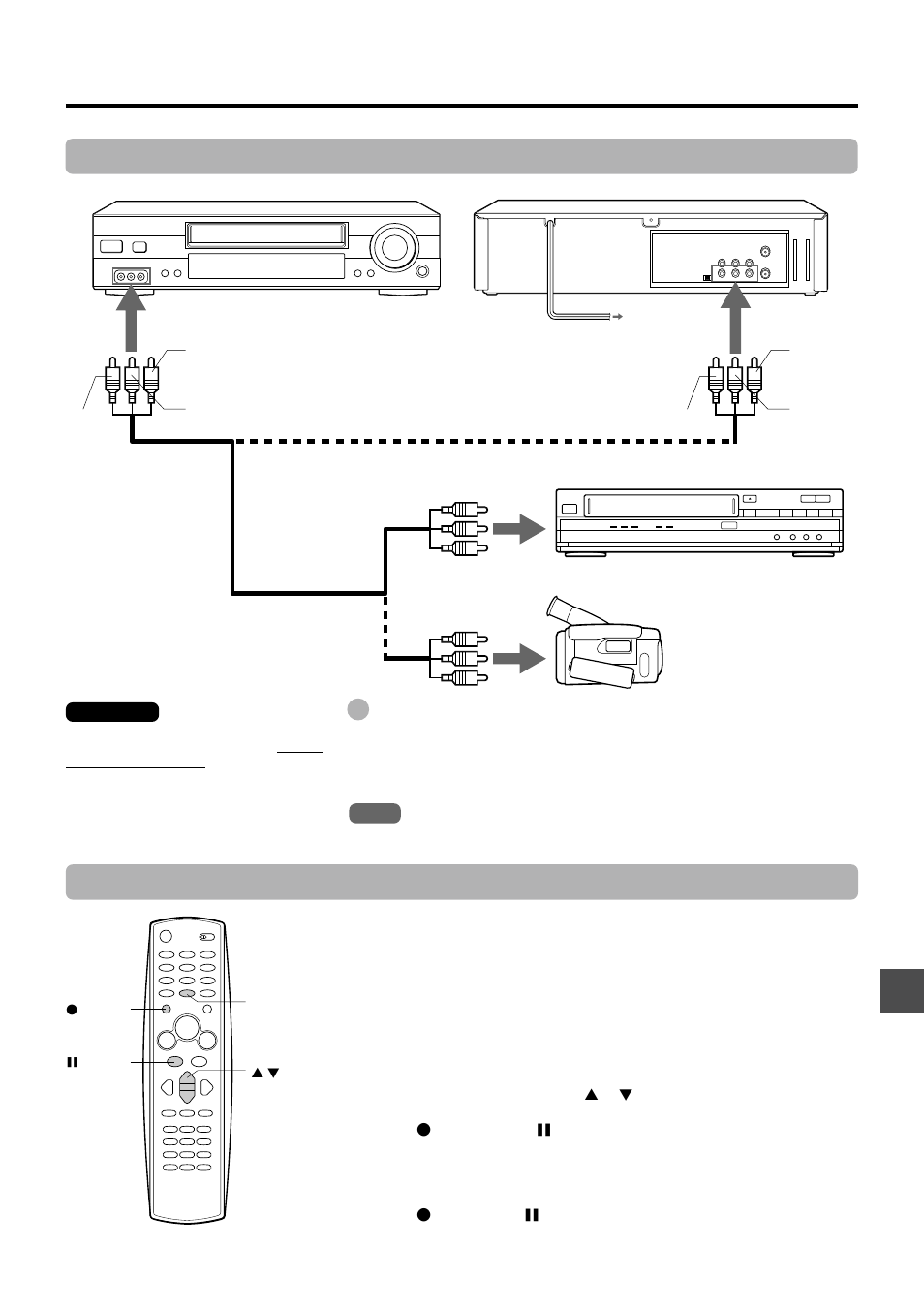 Dubbing, Connecting with another vcr operation | Aiwa HV-FX9000U User Manual | Page 33 / 118