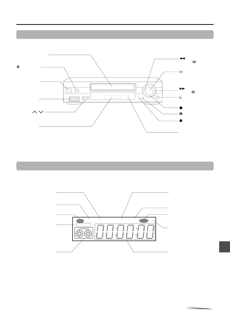 Index to parts and controls, Front panel display window | Aiwa HV-FX9000U User Manual | Page 39 / 118