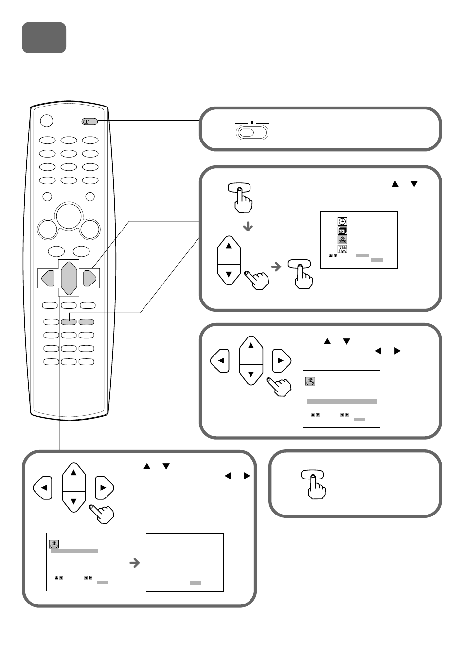 Setting the vcr channels, Menu, Vcr/catv/dbs/tv | Aiwa HV-FX9000U User Manual | Page 7 / 118