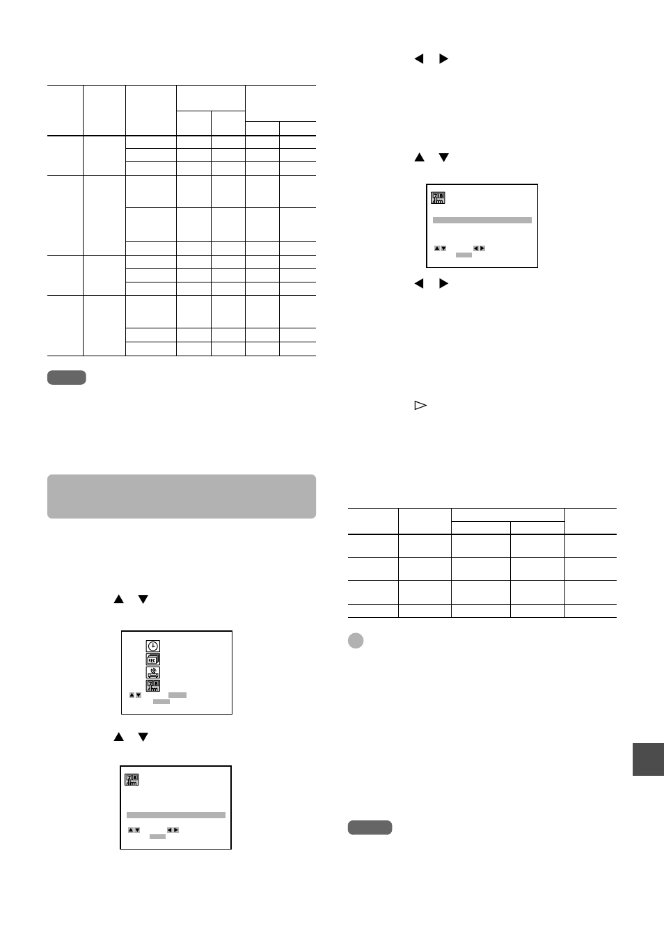 Señales de salida, Señales de grabación y de salida de emisiones mts | Aiwa HV-FX9000U User Manual | Page 74 / 118