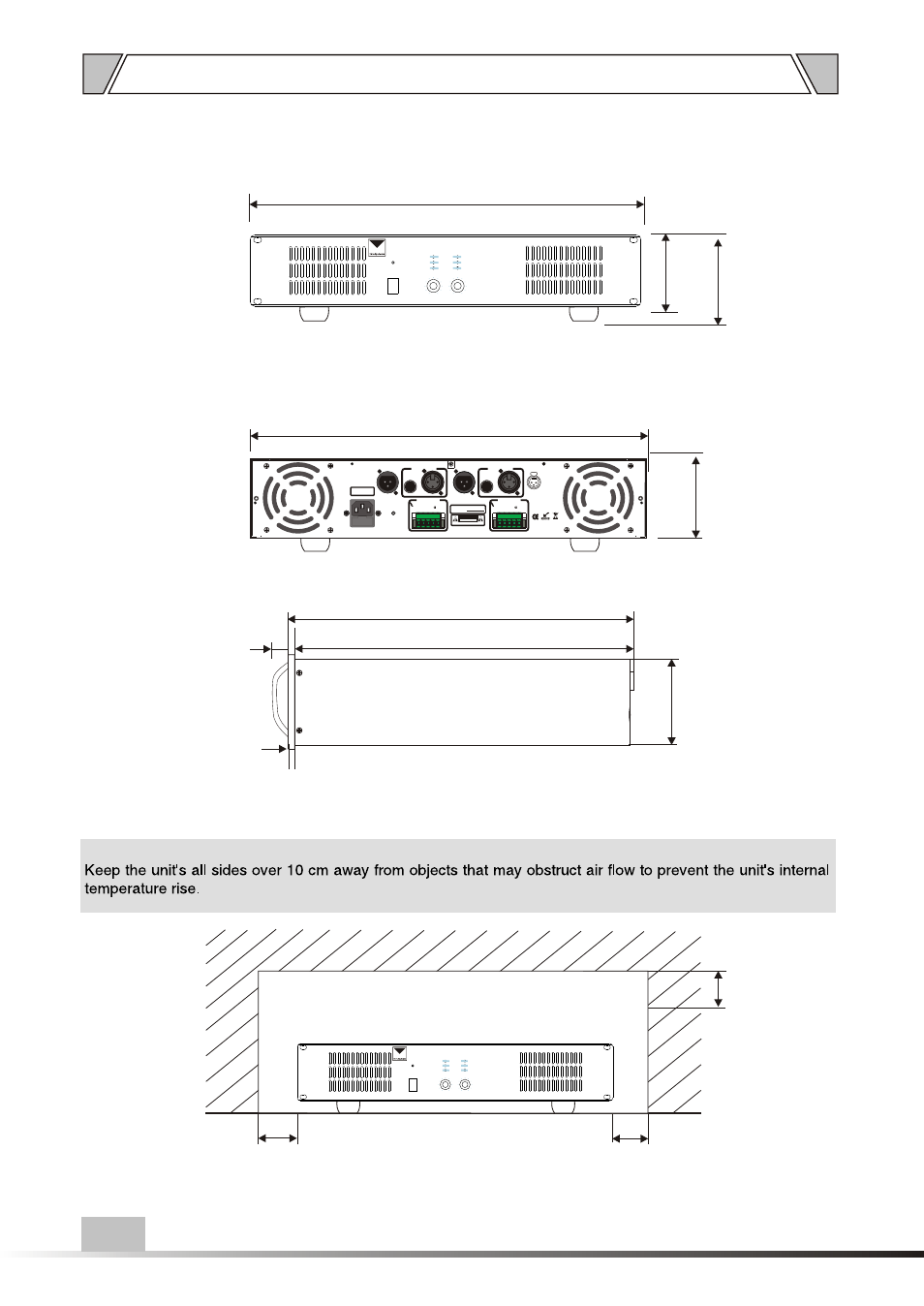 Т³гж 13, Dimensional diagram, Project60.2p | Unit :mm, 484 unit :mm 6, Over, 100 over, Public address system, Ov e r | t&mSystems Project 60.2P User Manual | Page 13 / 14