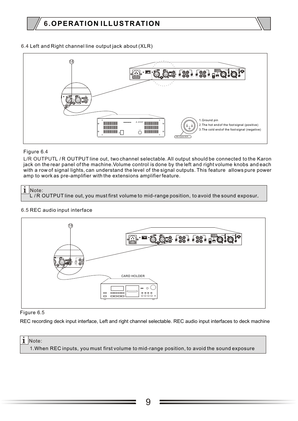 Т³гж 9, 5 rec audio input interface | t&mSystems Project MIX241 User Manual | Page 9 / 17