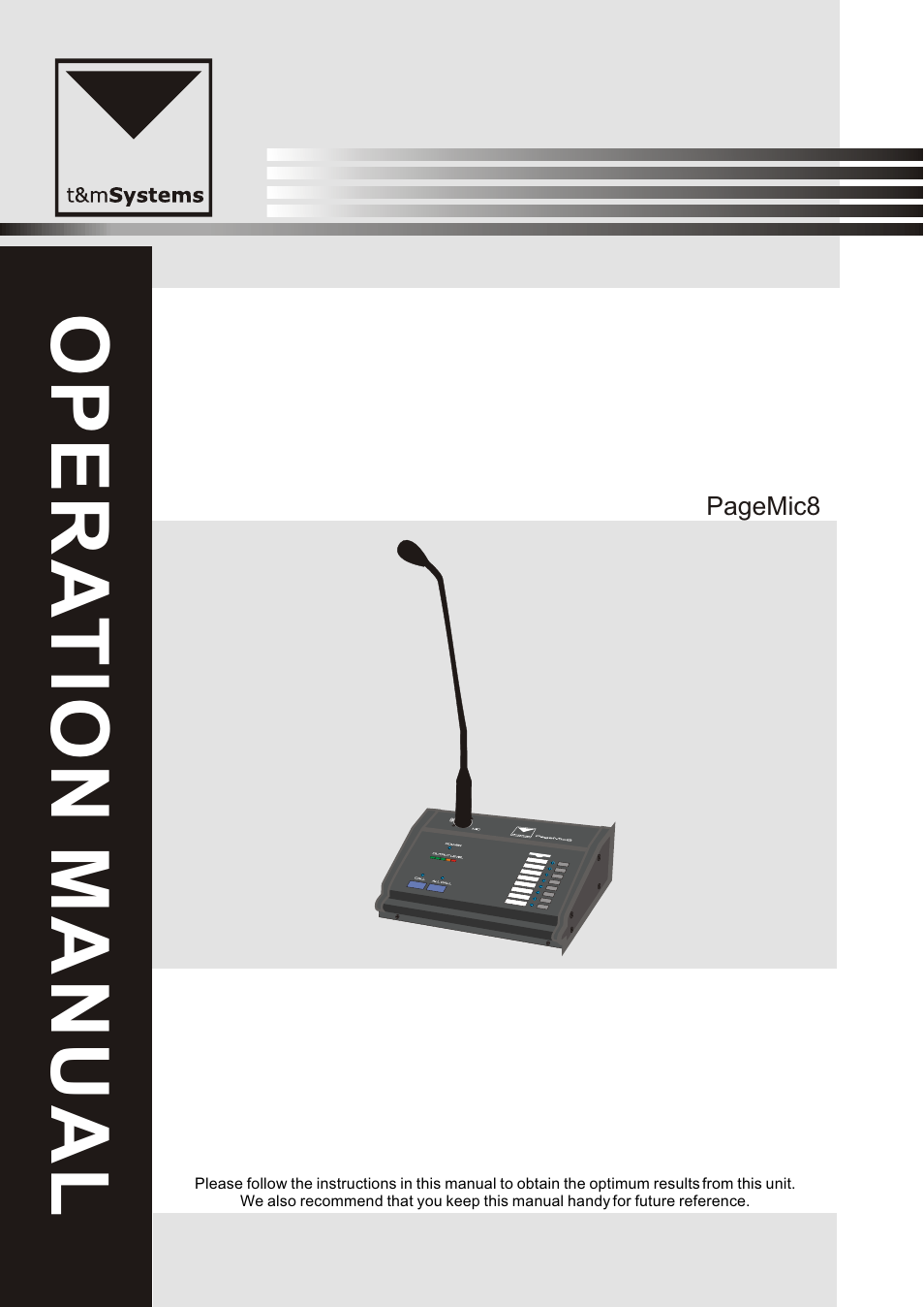 t&mSystems Project PageMic8 User Manual | 11 pages