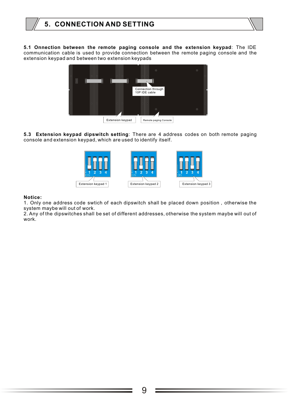 Т³гж 9, Connection and setting | t&mSystems Project PageMic8 User Manual | Page 9 / 11