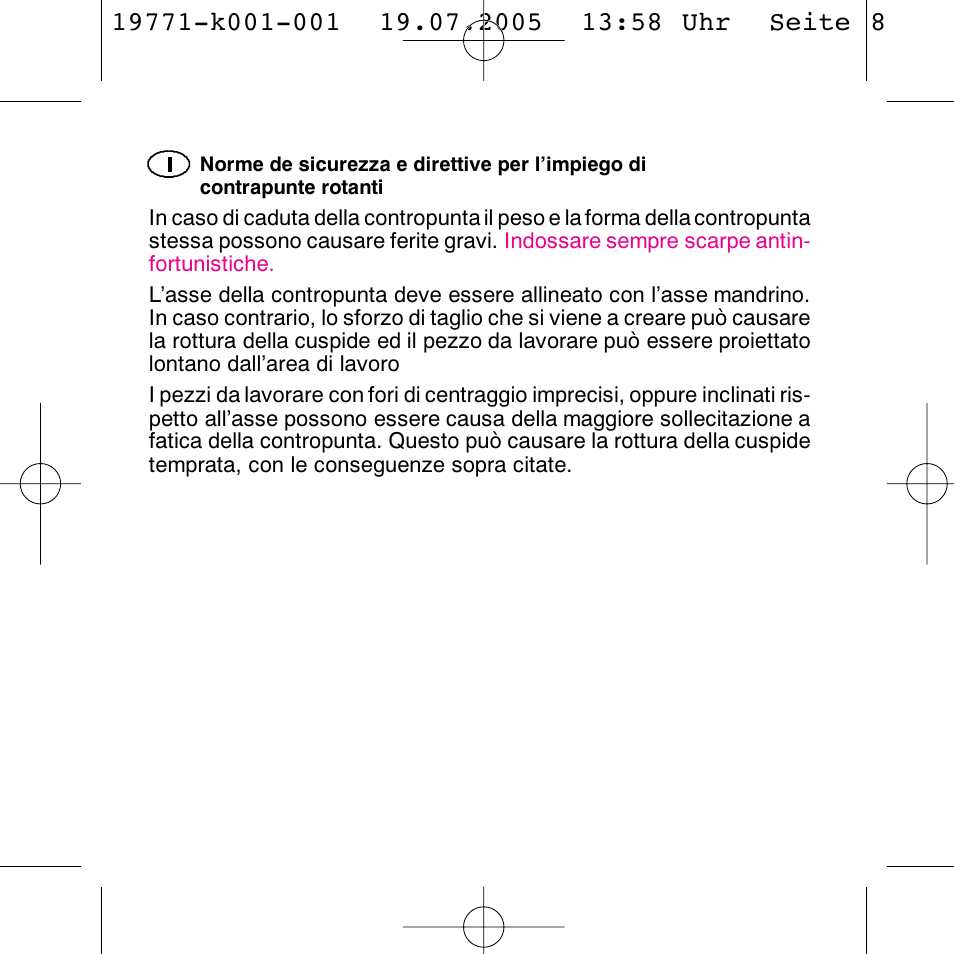 ROHM Revolving tailstock centres User Manual | Page 8 / 48