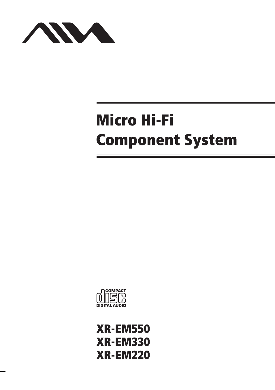 Aiwa XR-EM550 User Manual | 32 pages