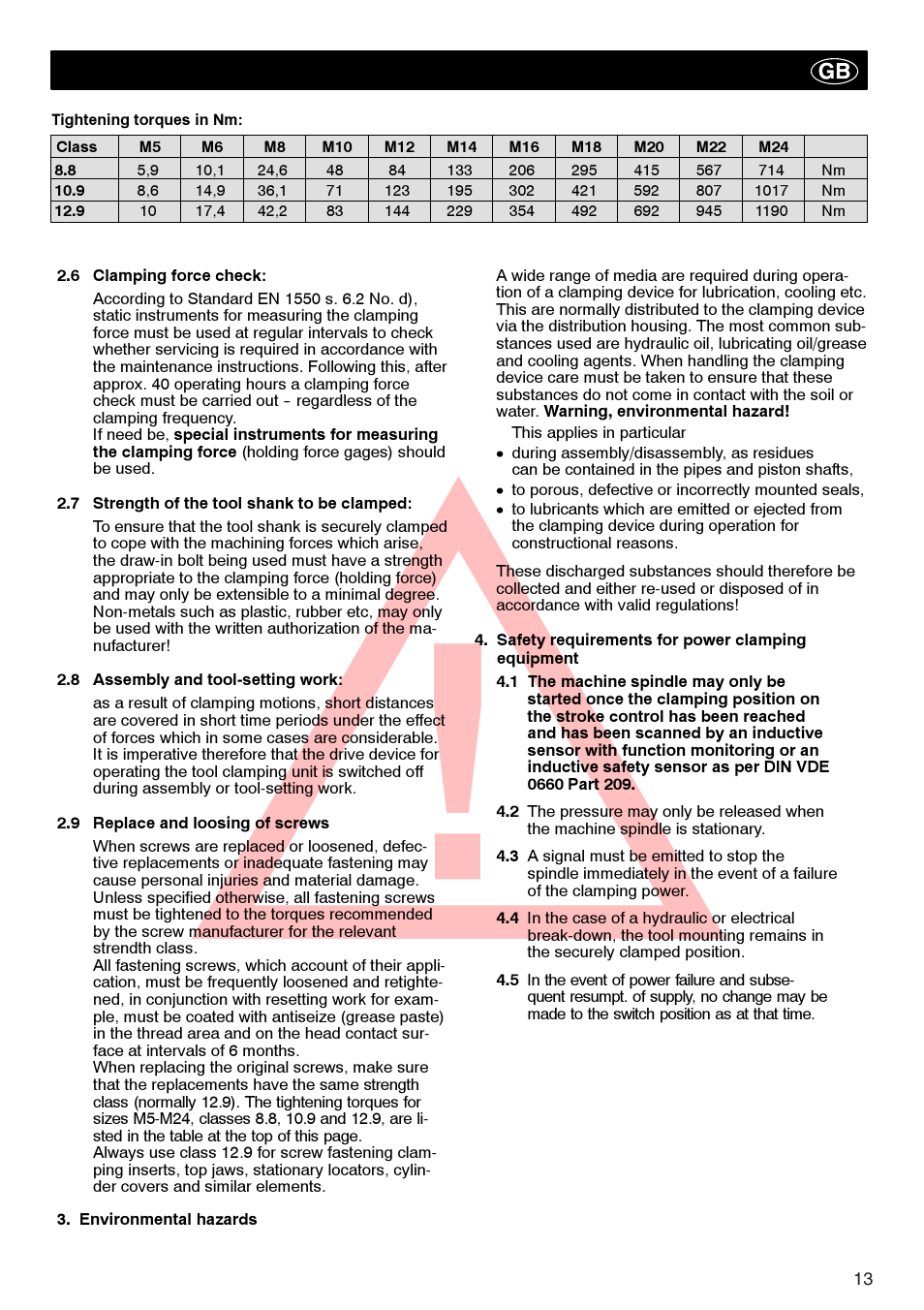 ROHM Tool clamping units User Manual | Page 13 / 40