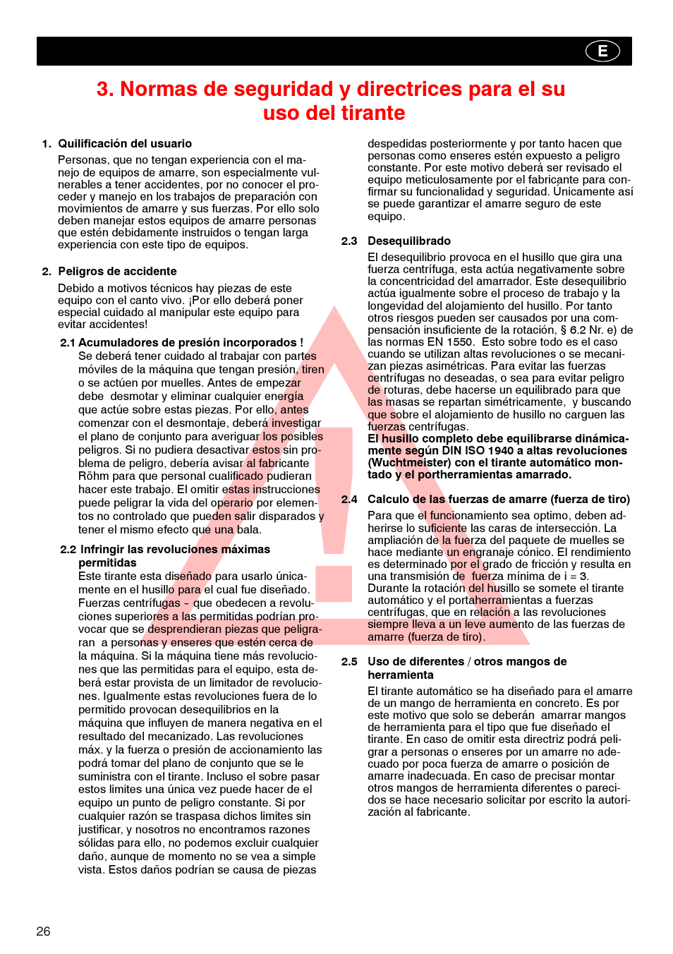ROHM Tool clamping units User Manual | Page 26 / 40