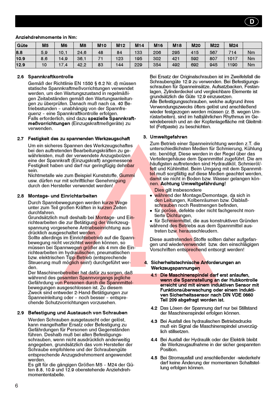 ROHM Tool clamping units User Manual | Page 6 / 40