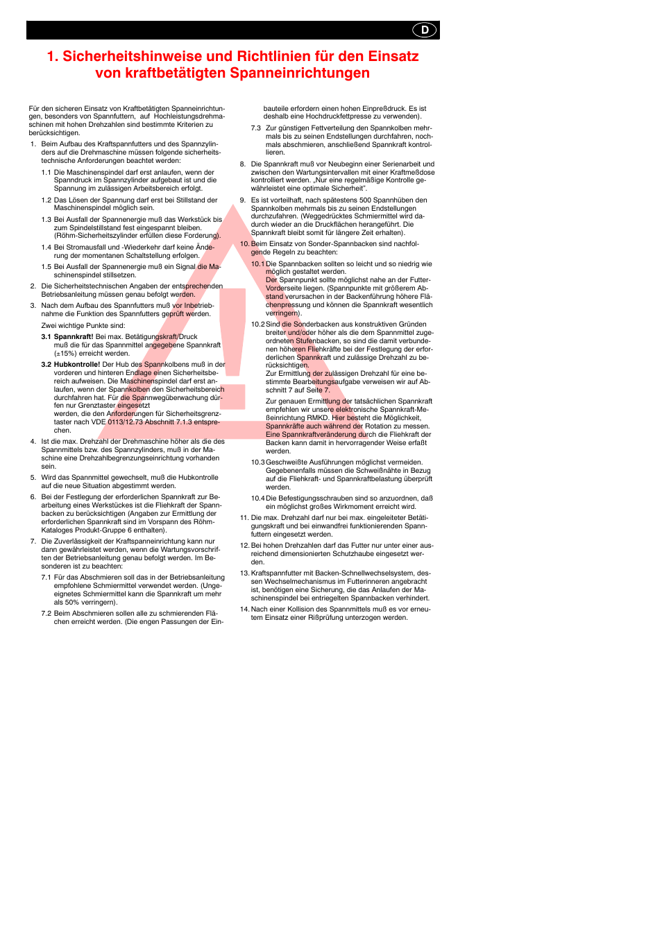 ROHM SSP / SSH - Stationary power chucks User Manual | Page 3 / 8