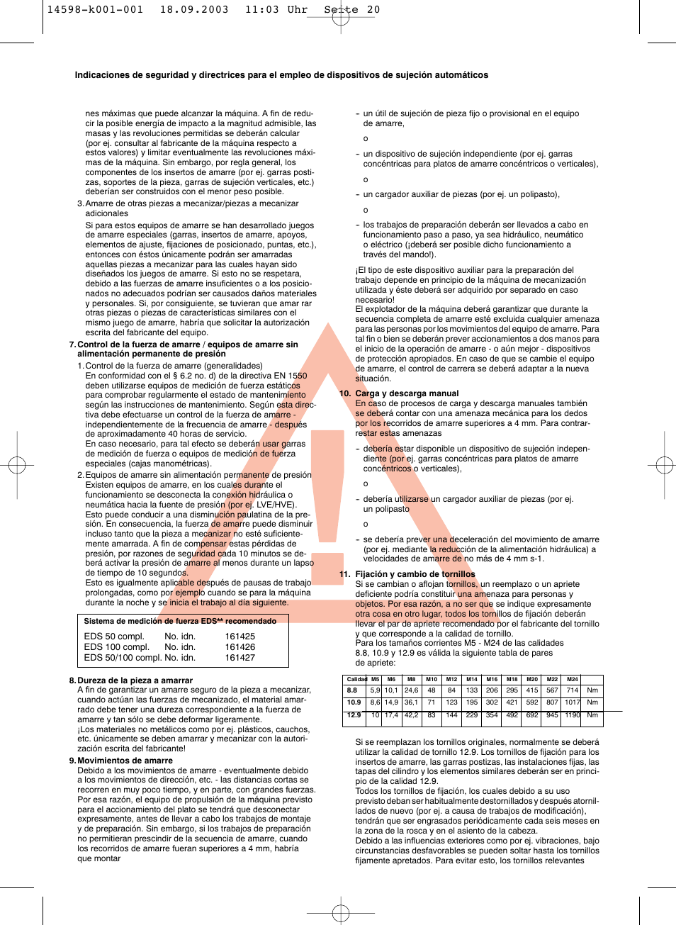 ROHM KFD-AF - Power-operated compensating chucks User Manual | Page 14 / 19