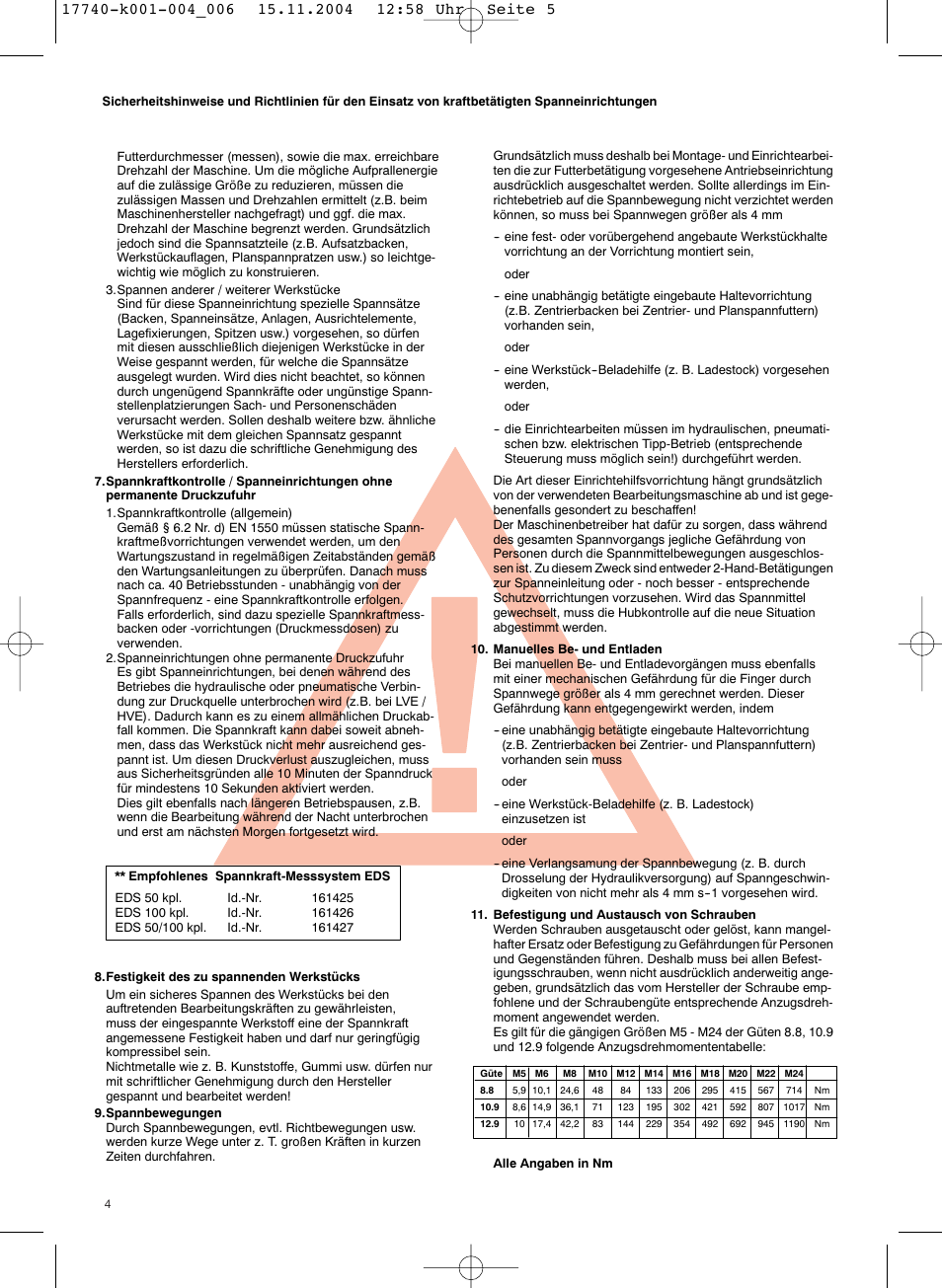 ROHM KFD-AF - Power-operated compensating chucks User Manual | Page 4 / 19