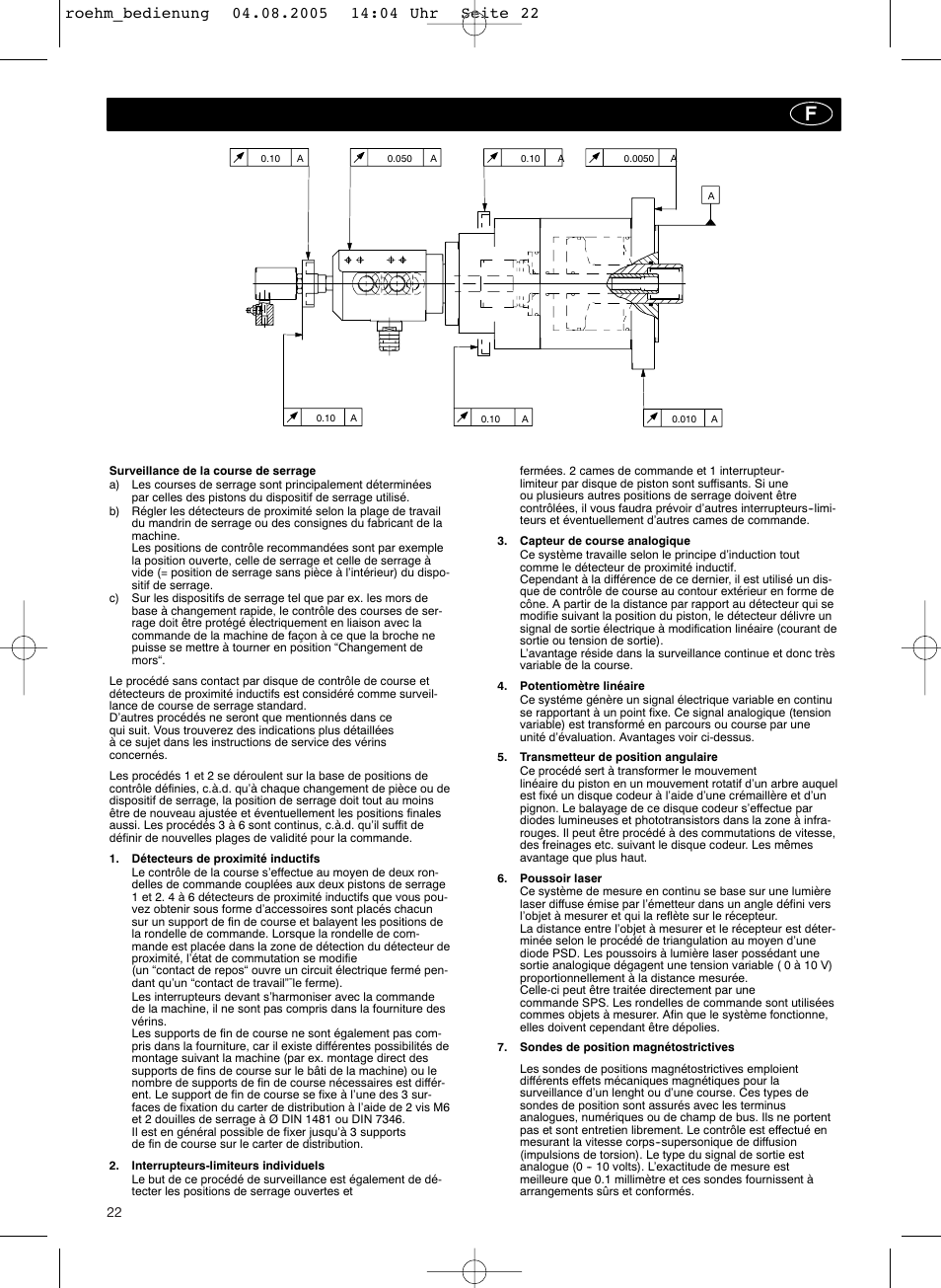 ROHM OVUSHH - hydraulic operated duble piston cylinders User Manual | Page 22 / 40