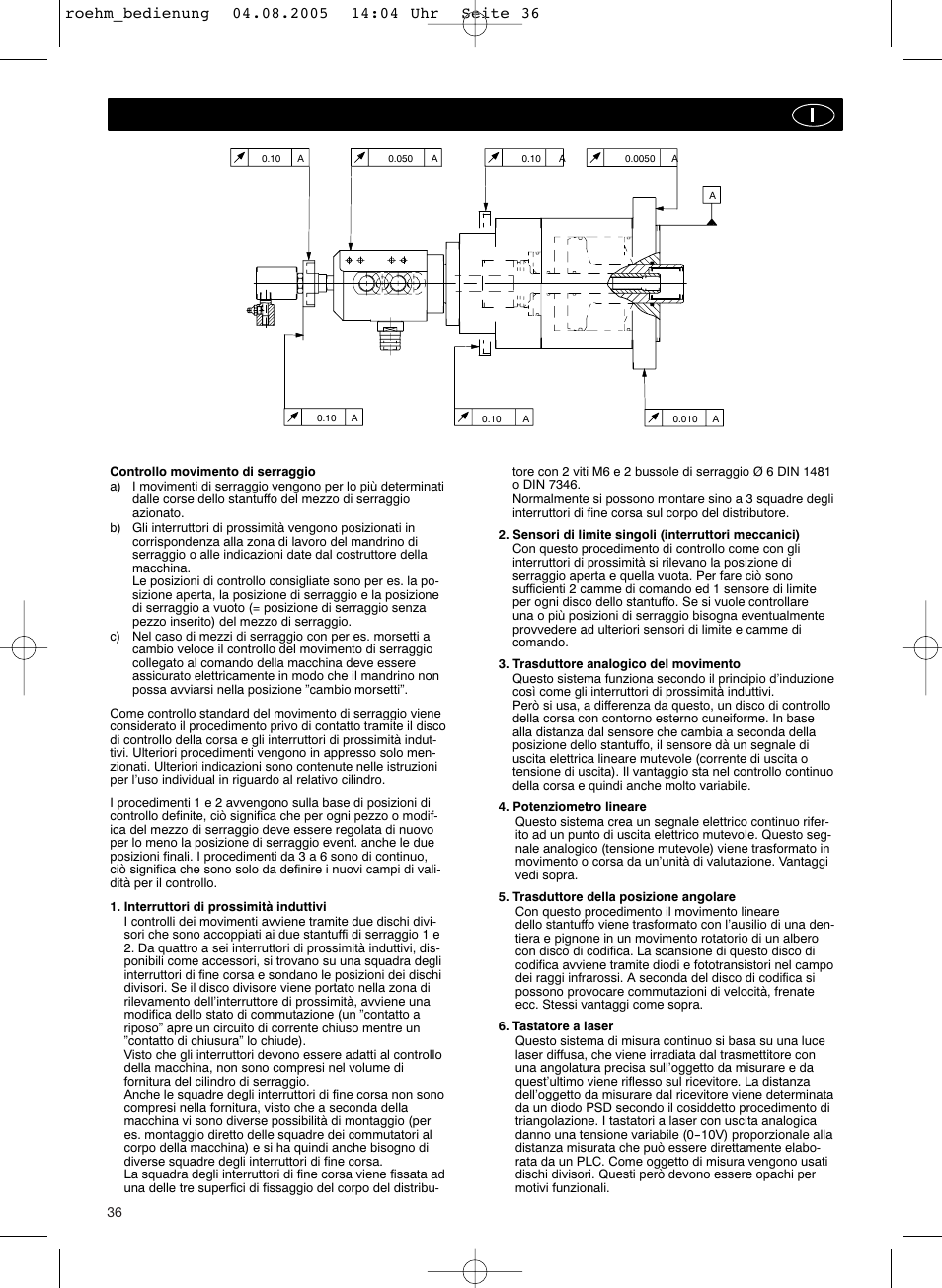 ROHM OVUSHH - hydraulic operated duble piston cylinders User Manual | Page 36 / 40