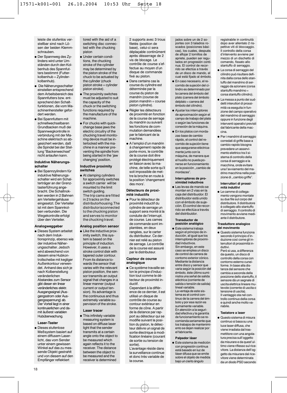 ROHM SZS - oil-operated cylinders User Manual | Page 18 / 24