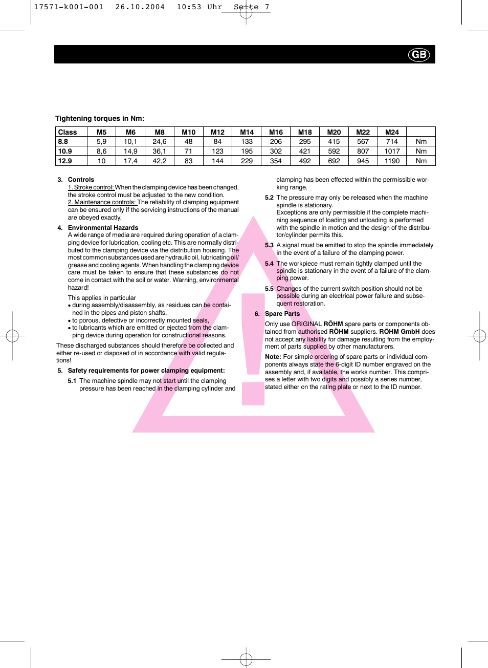 ROHM SZS - oil-operated cylinders User Manual | Page 7 / 24