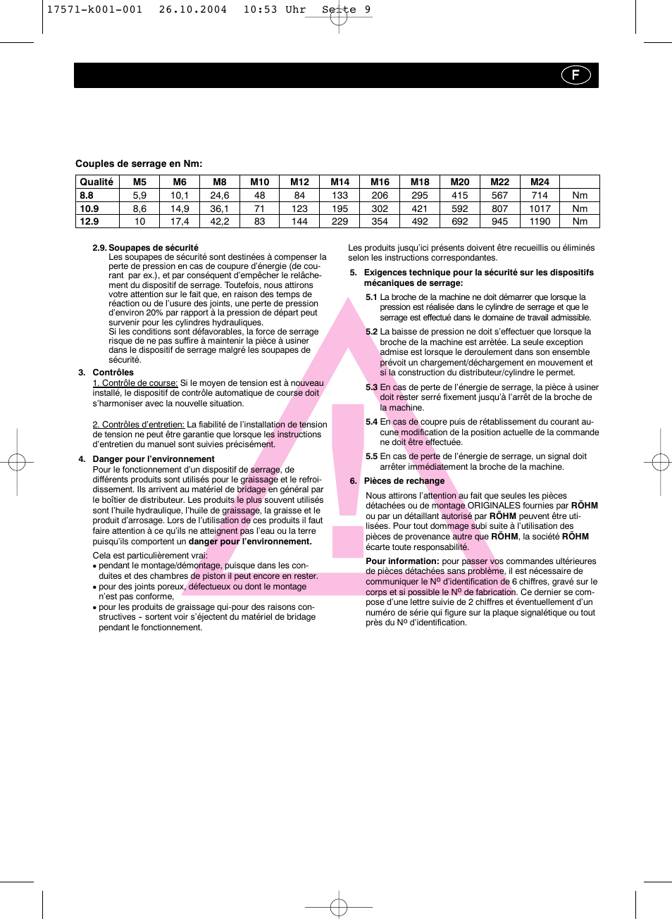 ROHM SZS - oil-operated cylinders User Manual | Page 9 / 24