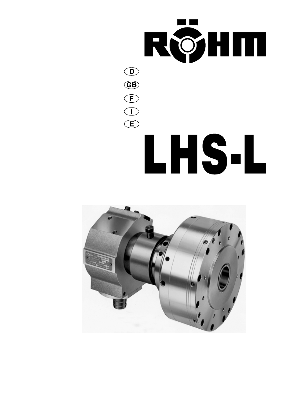 ROHM LHS-L - Air-actuating cylinders User Manual | 29 pages