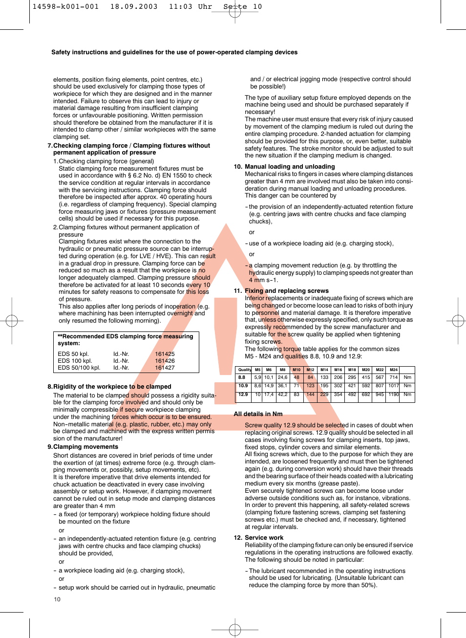 ROHM KFD-HS - Power chucks with through-hole User Manual | Page 10 / 44