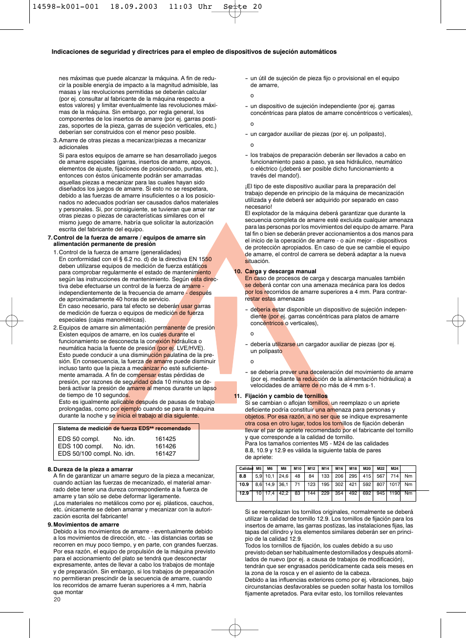 ROHM KFD-HS - Power chucks with through-hole User Manual | Page 20 / 44