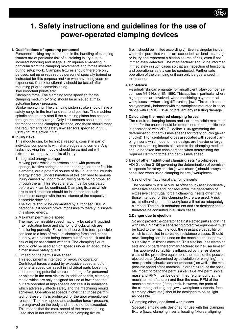 ROHM KBF-N - Power-operated ball lock draw-down chucks User Manual | Page 10 / 48