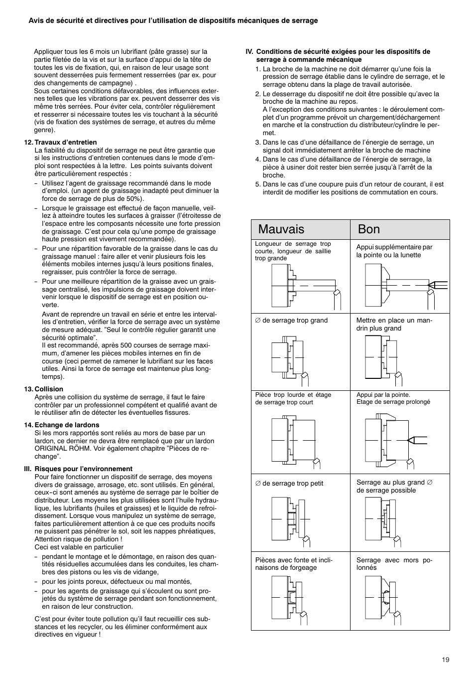 Mauvais bon | ROHM KBF-N - Power-operated ball lock draw-down chucks User Manual | Page 19 / 48