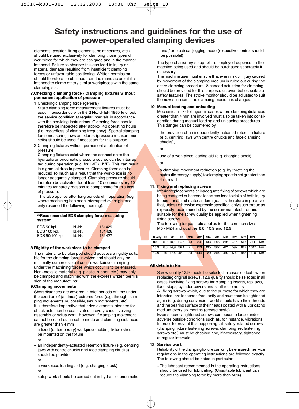 ROHM DURO-NC - Power chucks with quick-acting jaw change system User Manual | Page 10 / 35