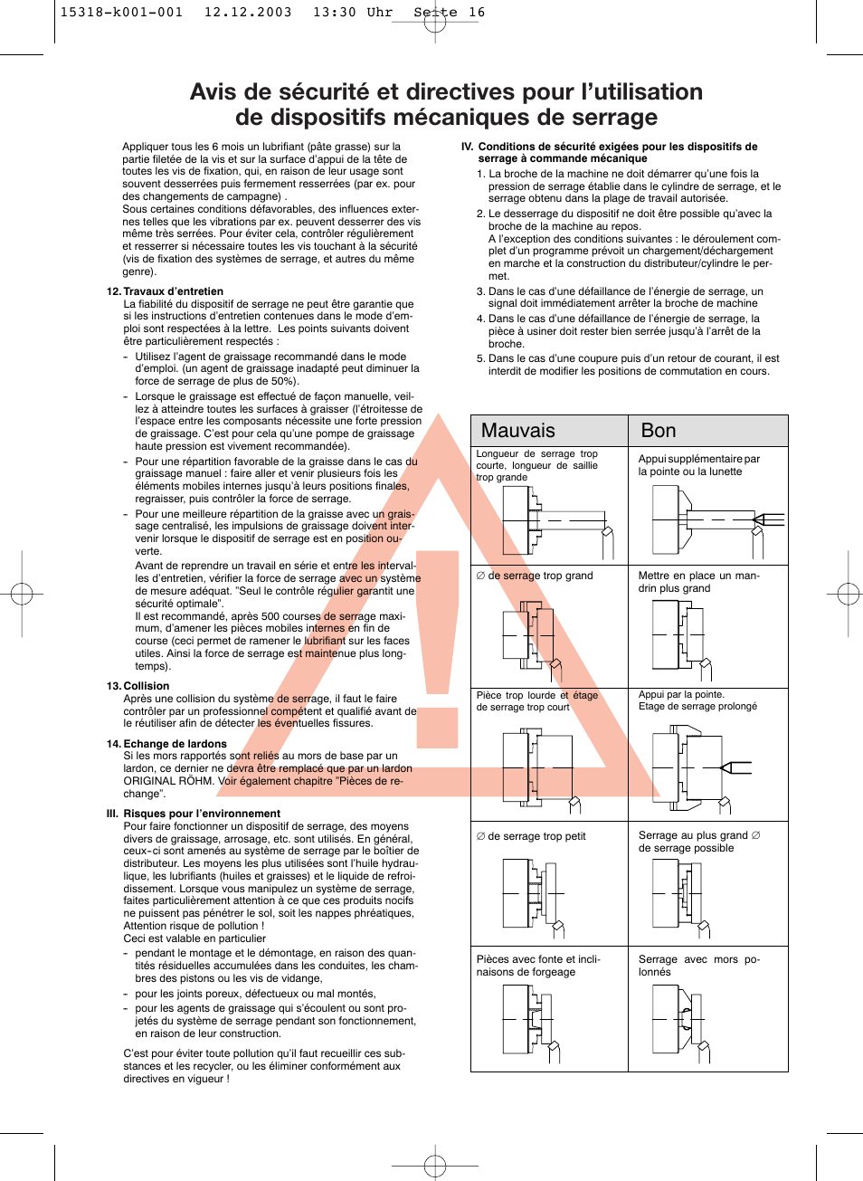Mauvais bon | ROHM DURO-NC - Power chucks with quick-acting jaw change system User Manual | Page 17 / 35