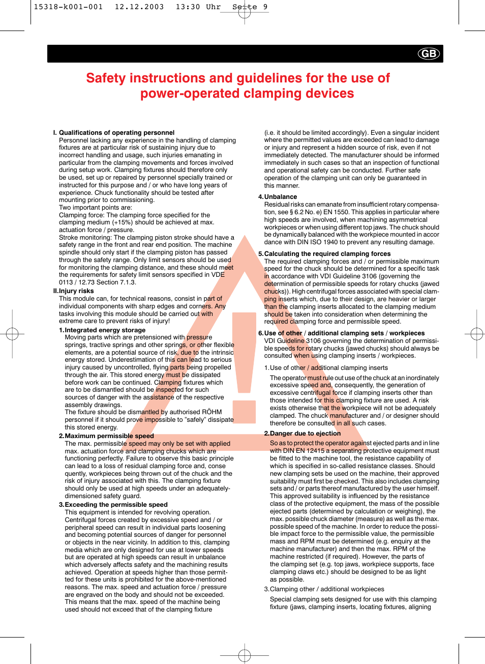 ROHM DURO-NC - Power chucks with quick-acting jaw change system User Manual | Page 9 / 35