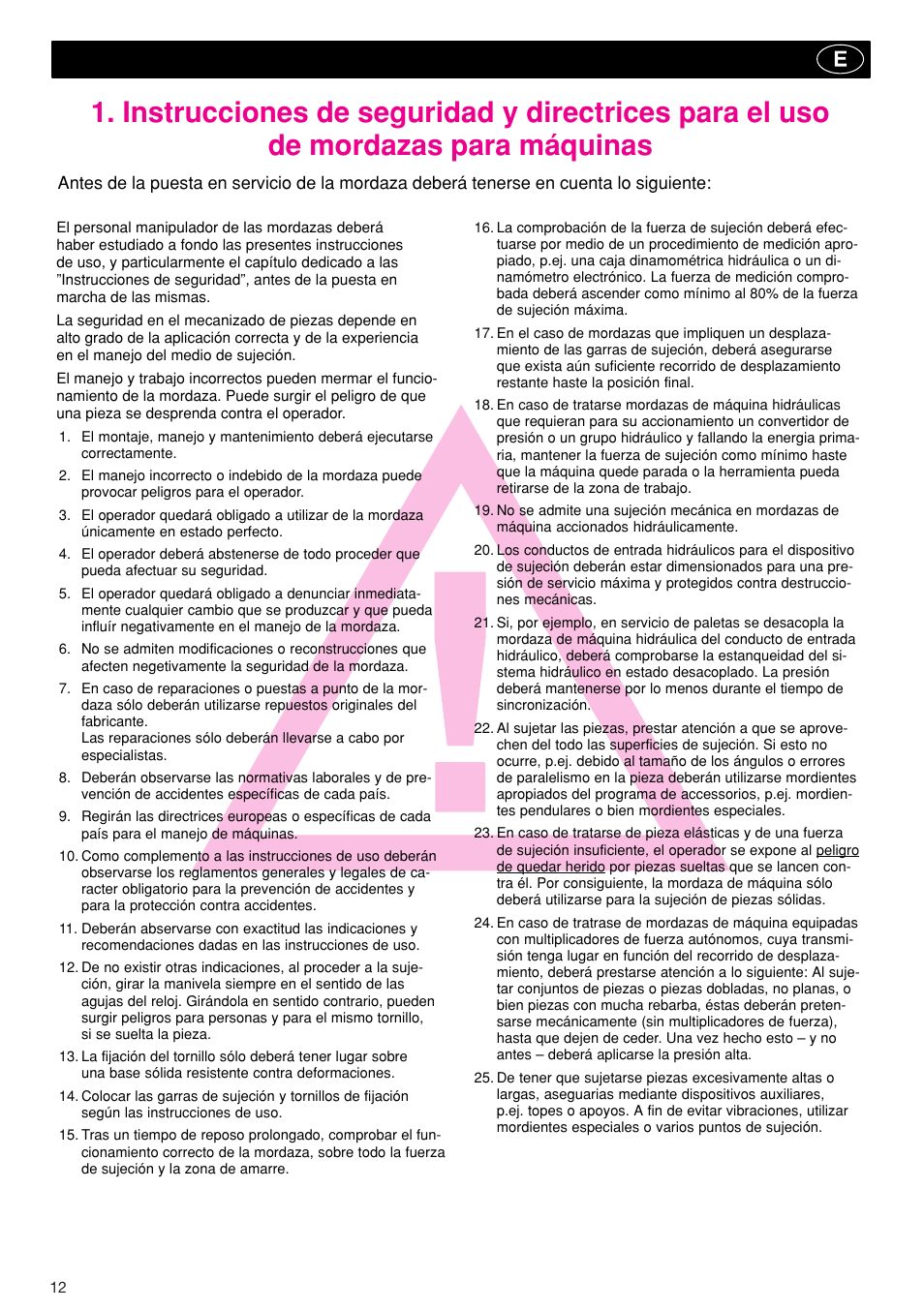 ROHM RB / RH / RBA / RBAW machine vices User Manual | Page 12 / 56