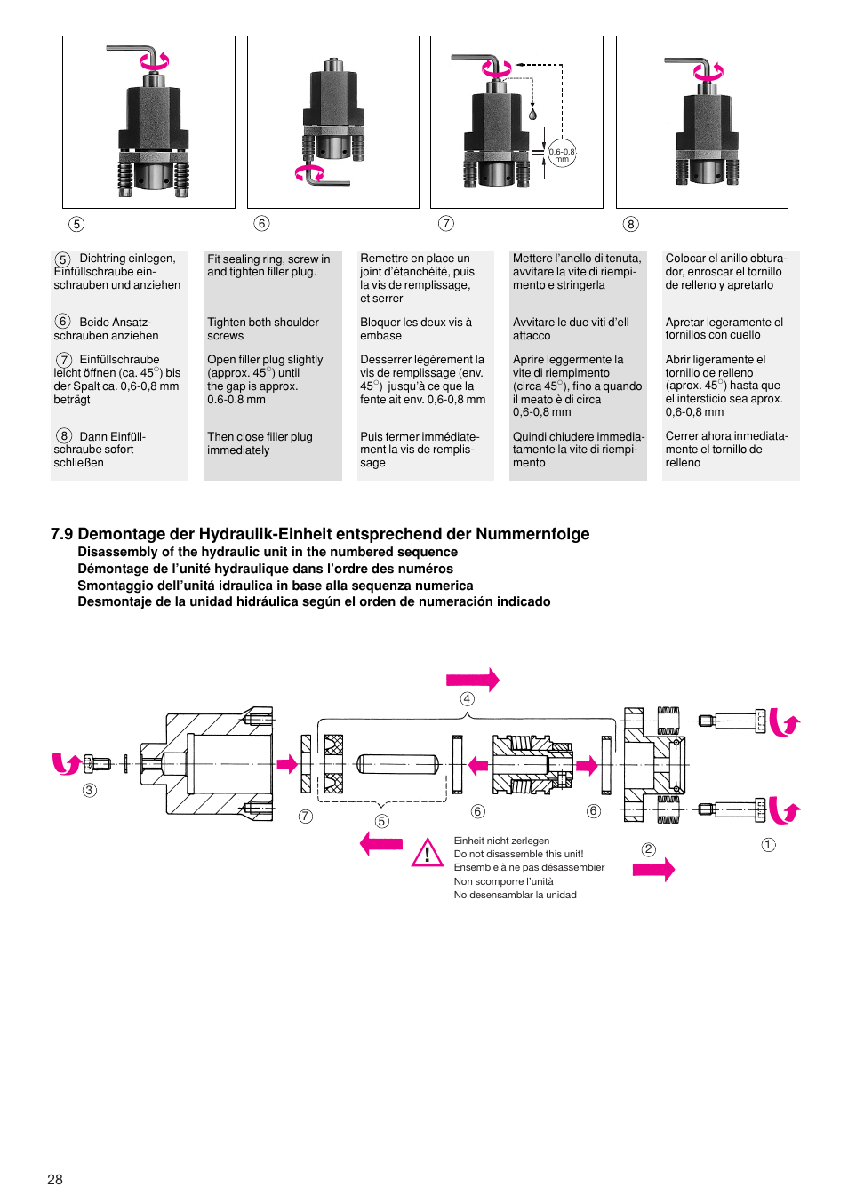 ROHM RB / RH / RBA / RBAW machine vices User Manual | Page 28 / 56