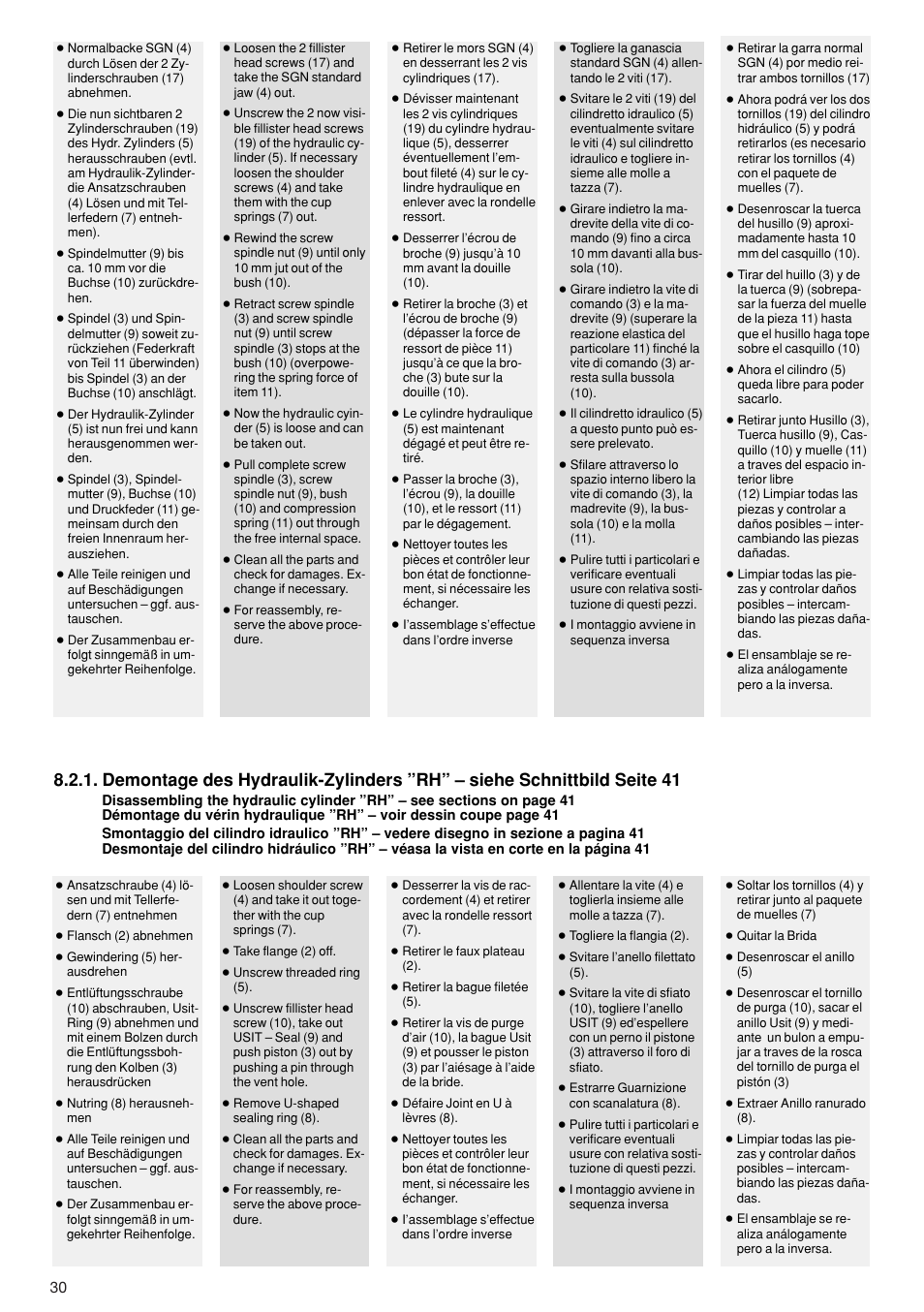 ROHM RB / RH / RBA / RBAW machine vices User Manual | Page 30 / 56