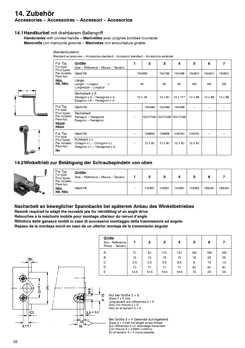 Zubehör | ROHM RB / RH / RBA / RBAW machine vices User Manual | Page 48 / 56