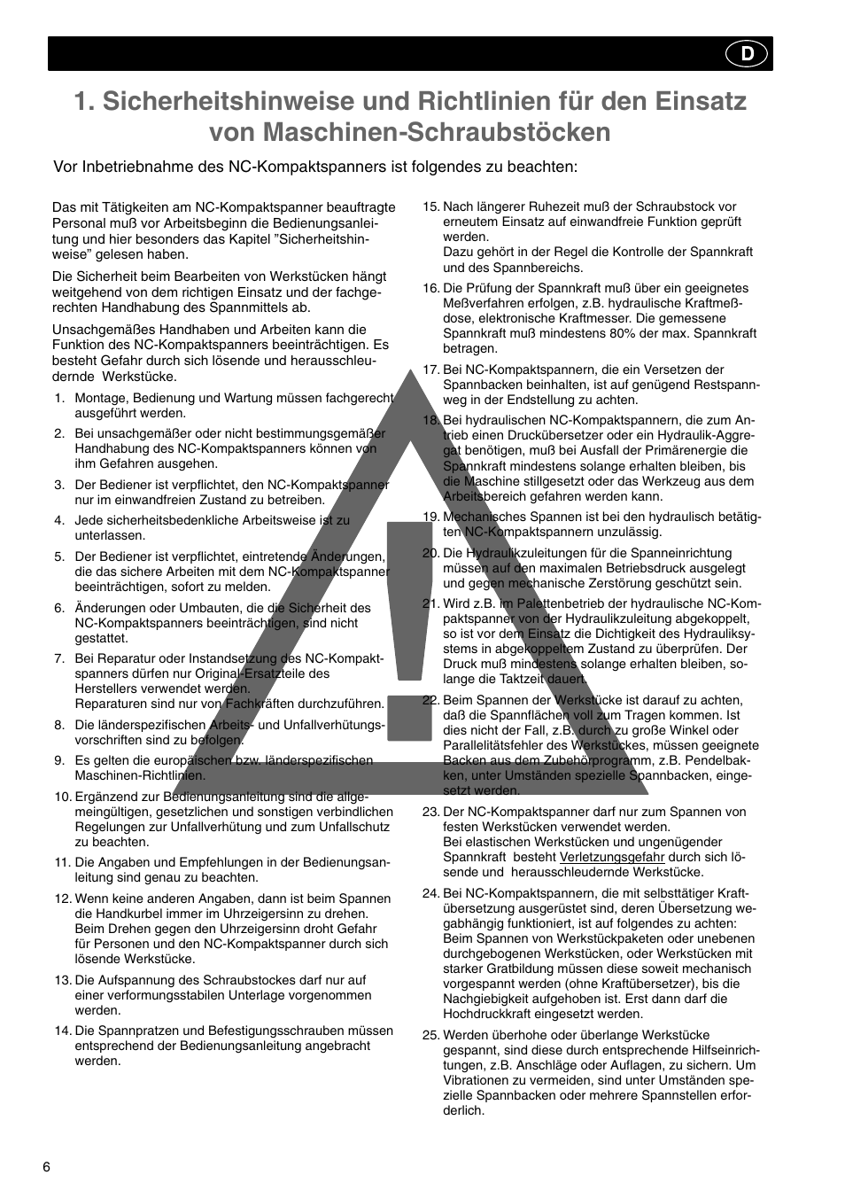 ROHM RKD NC-Compact twin vices / RKZ NC-Compact self centering vices User Manual | Page 6 / 32