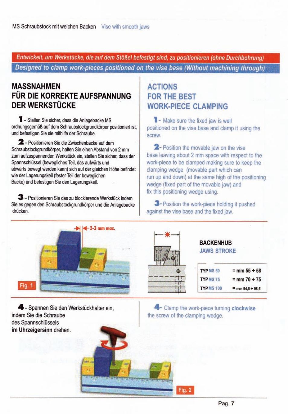 ROHM MS Multiple clamping system User Manual | Page 7 / 8