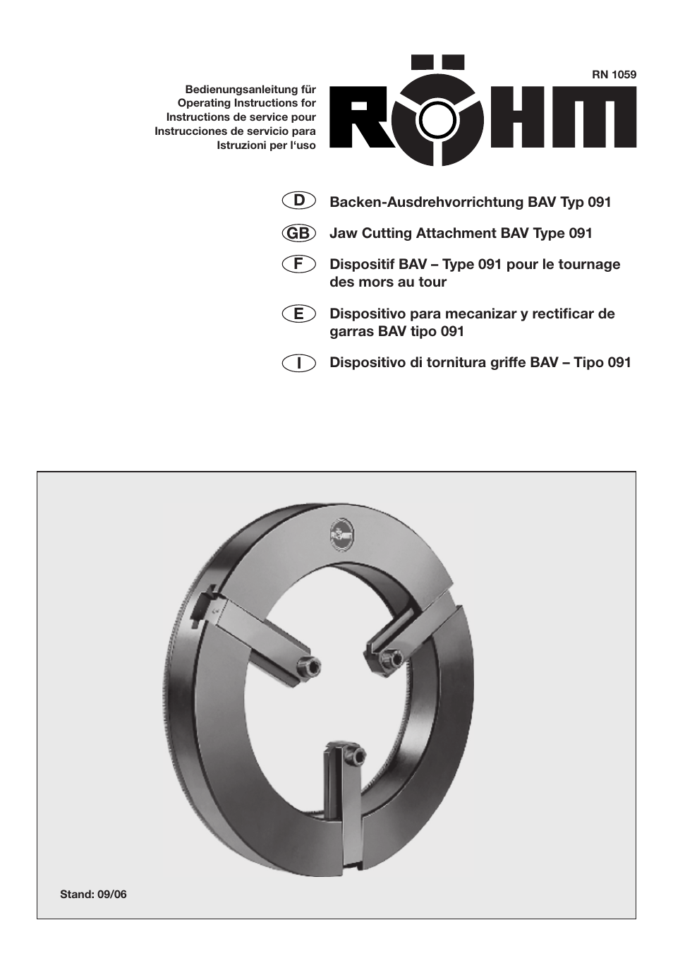 ROHM Jaw cutting attachment User Manual | 12 pages