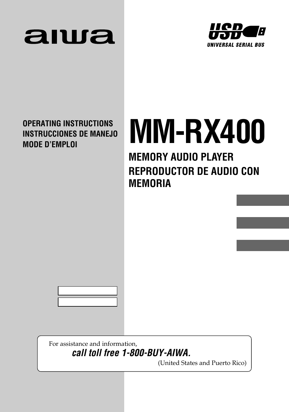 Aiwa MM-RX400 User Manual | 64 pages
