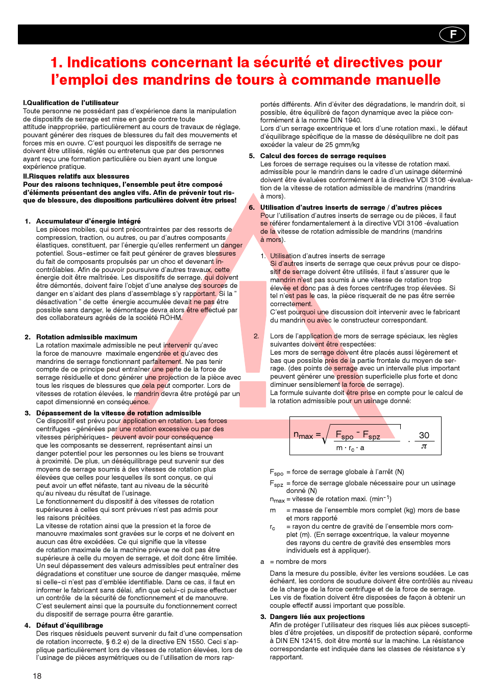 30 n | ROHM ZG/ZS, ZGU/ZSU, EG/ES - Geared scroll chucks User Manual | Page 18 / 44