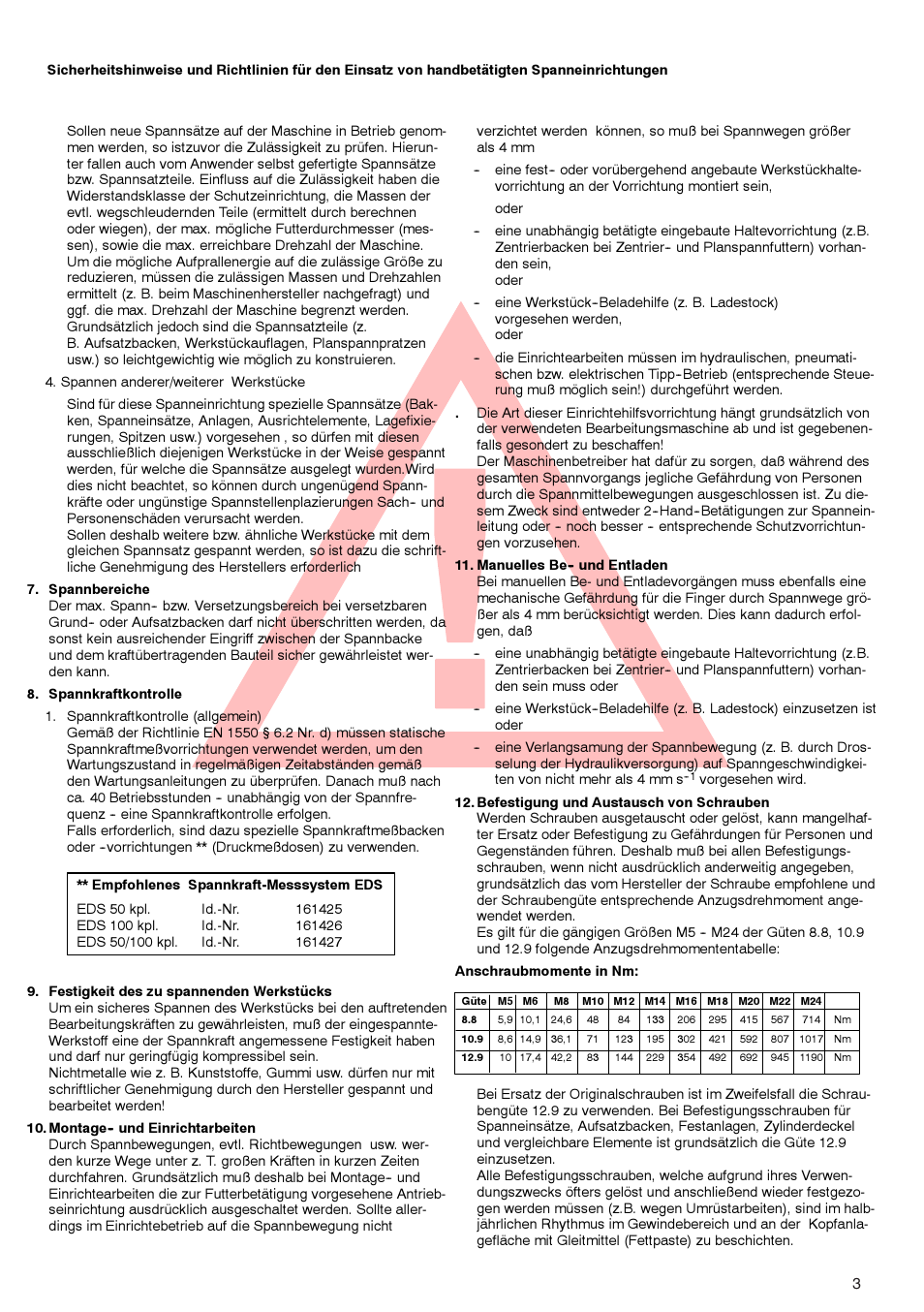 ROHM ZG/ZS, ZGU/ZSU, EG/ES - Geared scroll chucks User Manual | Page 3 / 44