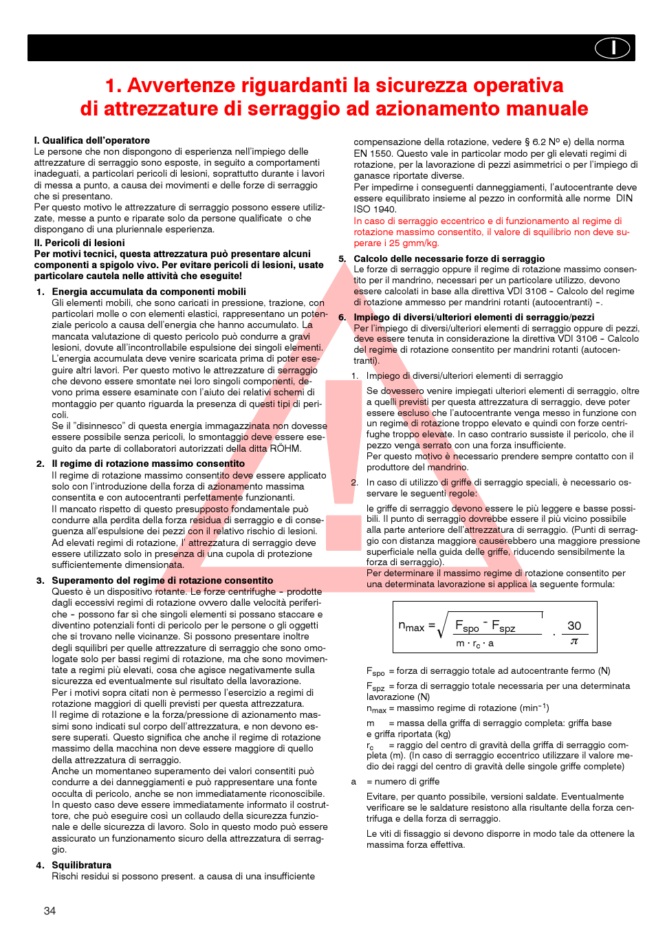 ROHM ZG/ZS, ZGU/ZSU, EG/ES - Geared scroll chucks User Manual | Page 34 / 44