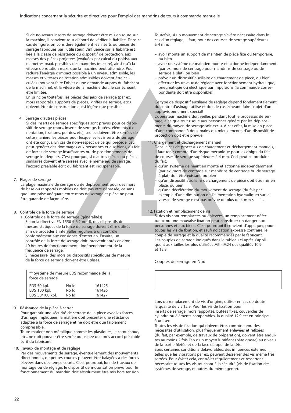 Mauvais bon | ROHM DURO-T hand-operated chuck (with key bar principle) User Manual | Page 22 / 40