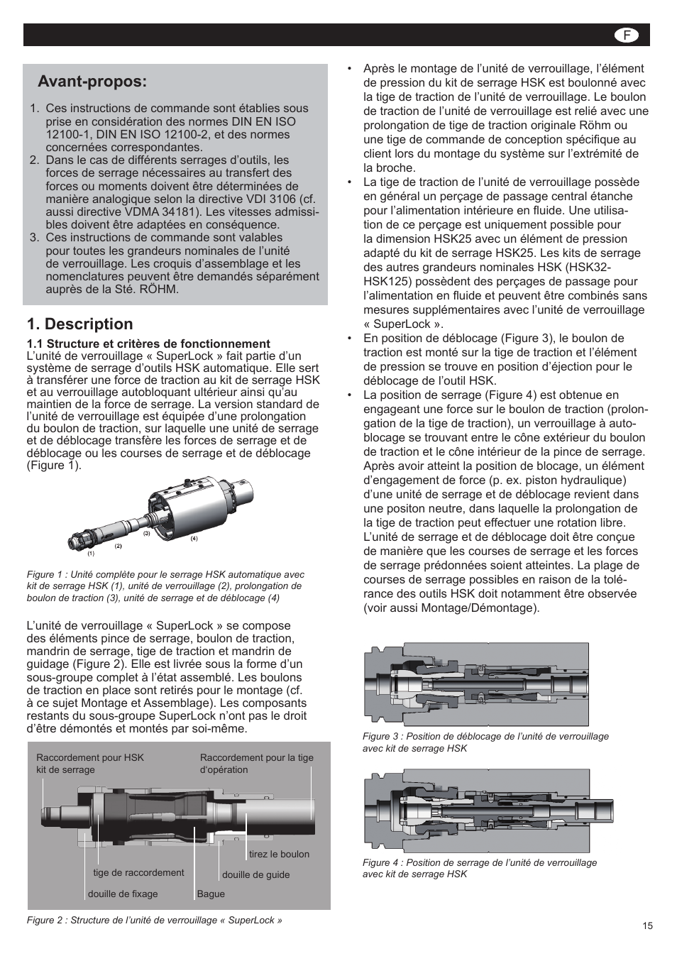 Duro-t, Avant-propos, Description | ROHM SUPER-LOCK User Manual | Page 15 / 28