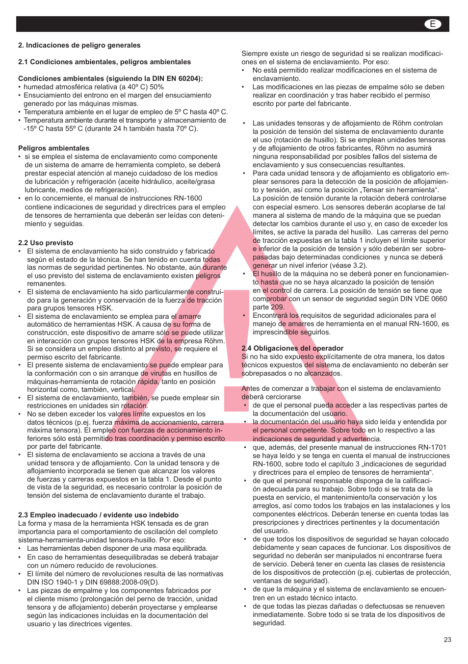 Duro-t | ROHM SUPER-LOCK User Manual | Page 23 / 28