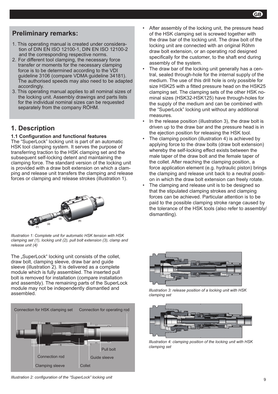 Duro-t, Preliminary remarks, Description | ROHM SUPER-LOCK User Manual | Page 9 / 28