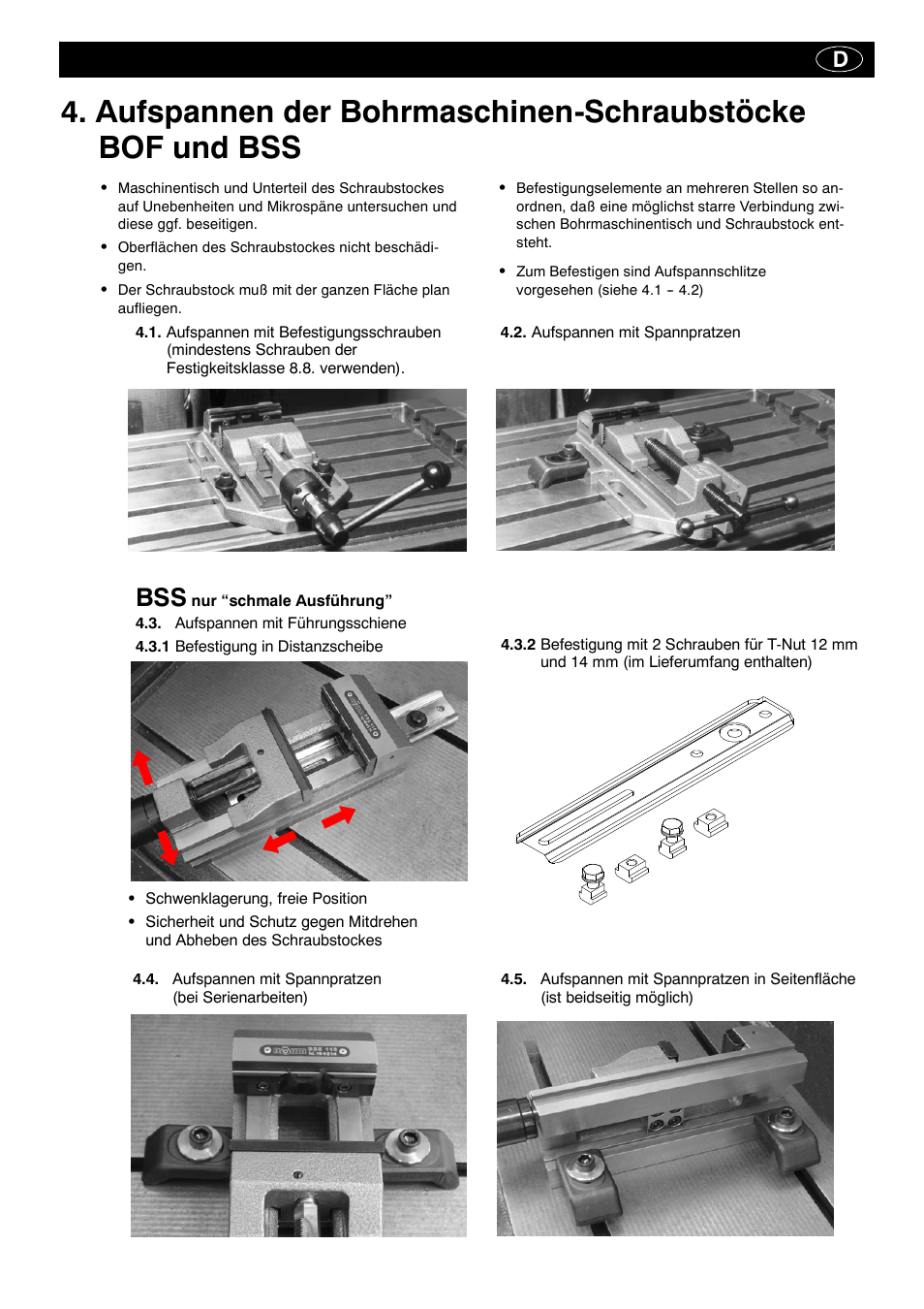 ROHM BOF - BSS drilling machine vice User Manual | Page 3 / 25