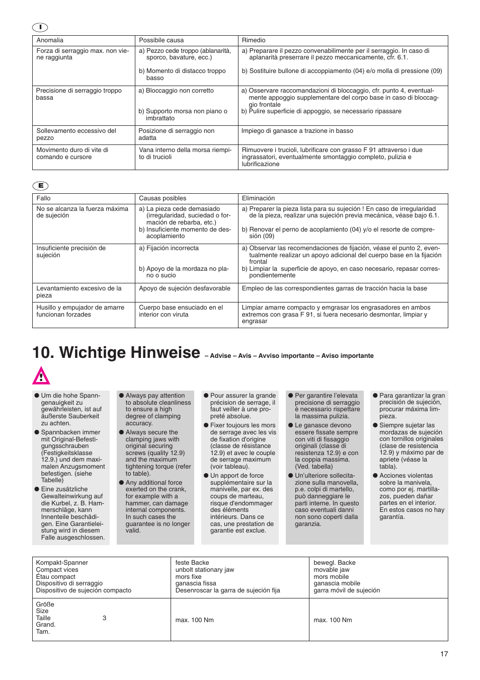 Wichtige hinweise | ROHM RKE-U/-U L/-LV NC-Compact vices User Manual | Page 17 / 28