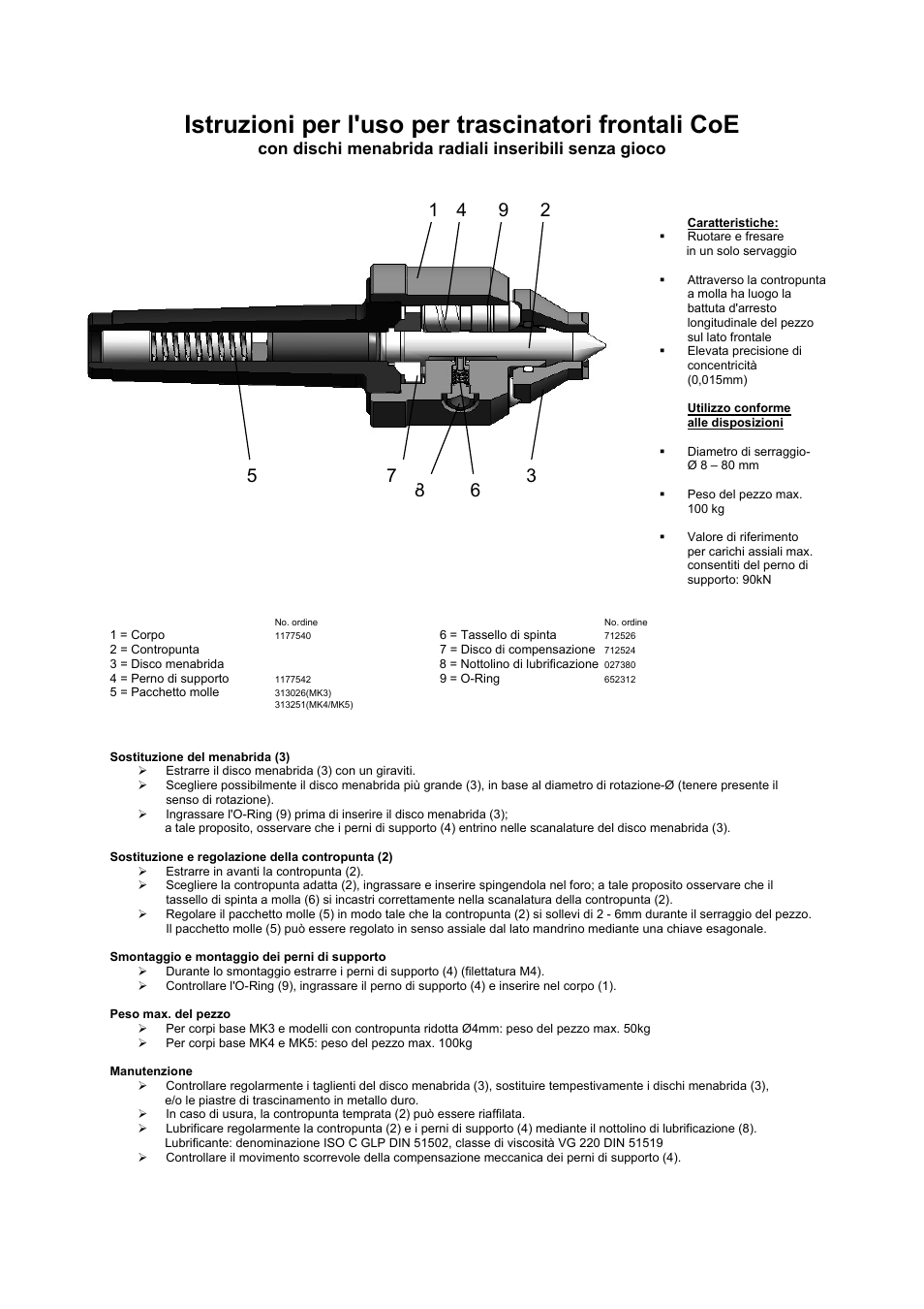 Istruzioni per l'uso per trascinatori frontali coe | ROHM CoE - Constant face drivers User Manual | Page 7 / 8