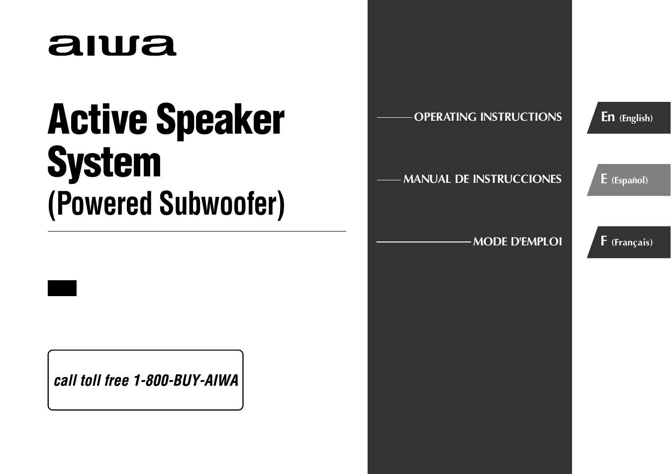 Aiwa WM5 User Manual | 20 pages