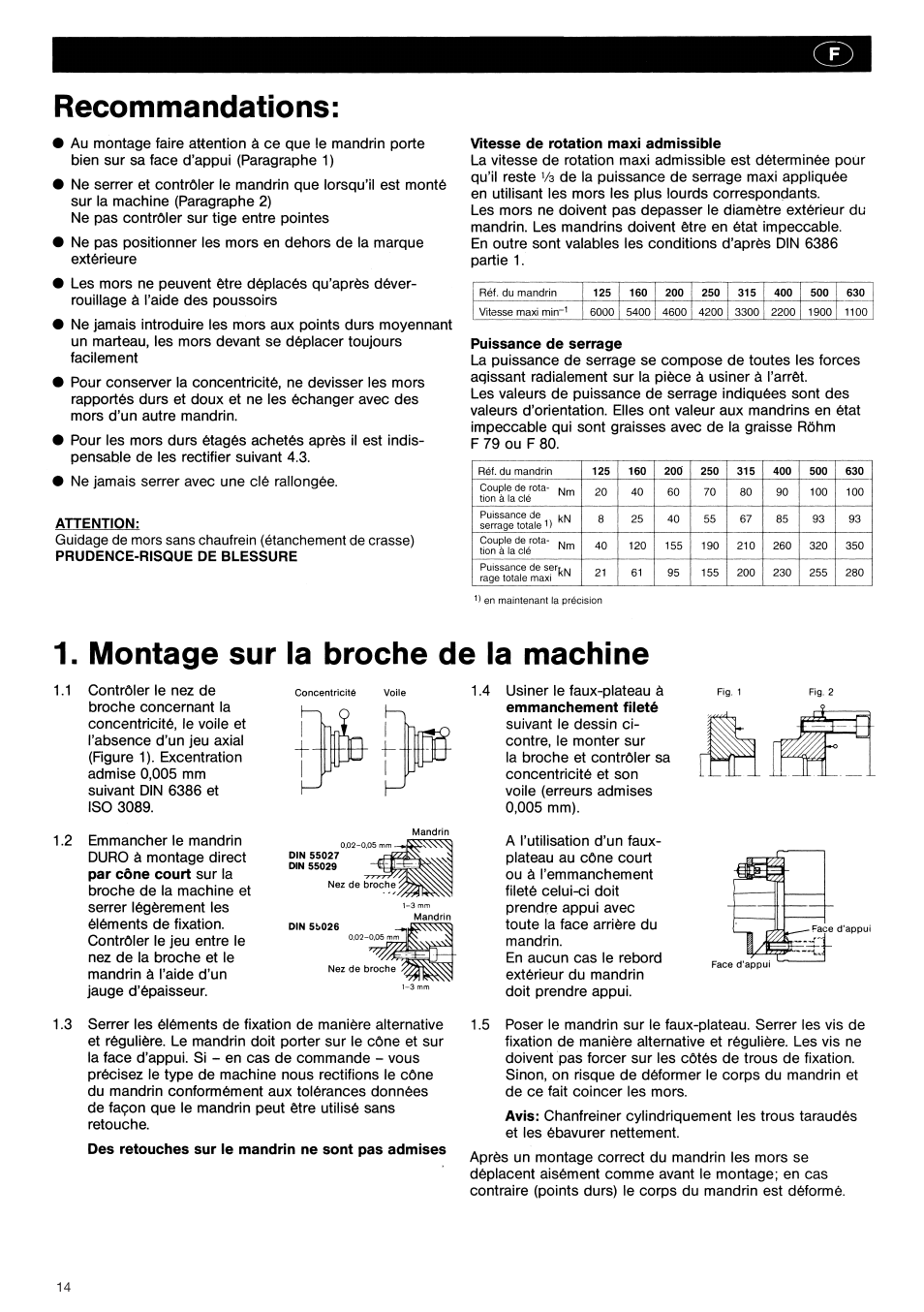 ROHM DURO - Key bar chucks User Manual | Page 14 / 42