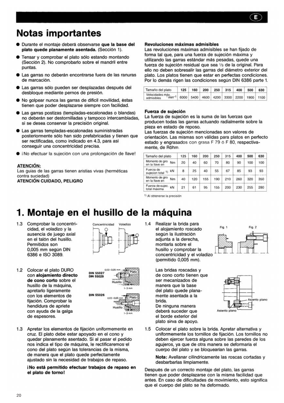 ROHM DURO - Key bar chucks User Manual | Page 20 / 42